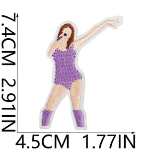 Parches Termoadhesivos Bordados al por Mayor para Ropa y Gorras: Diseños <span class=keywords><strong>de</strong></span> Cantantes, Guitarras y Parches <span class=keywords><strong>de</strong></span> <span class=keywords><strong>Taylor</strong></span> <span class=keywords><strong>Swift</strong></span> - Product Image 4