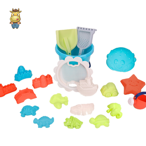 Ensemble de jouets de plage pour enfants 20 pièces – Seau, moules en plastique pour château de sable, dinosaures, étoiles de mer, pelle, bêche, arrosoir – Idéal pour l'été et la bac à sable - Product Image 4