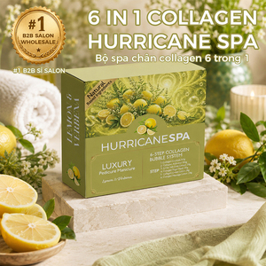 Système de manucure et pédicure spa aux herbes rafraîchissantes citronnelle et verbena, logo personnalisé, kit spa à bulles au collagène 6 étapes pour fournitures d'onglerie - Product Image 2