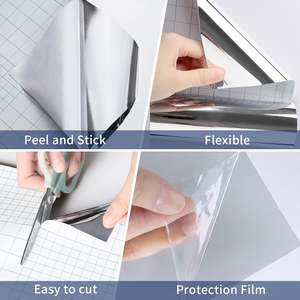 ORON DECO - Rollo de Papel Adhesivo de Vinilo Plateado Metálico, Impermeable, <span class=keywords><strong>para</strong></span> Renovación, Papel y Película Adhesiva <span class=keywords><strong>para</strong></span> Paredes - Product Image 5