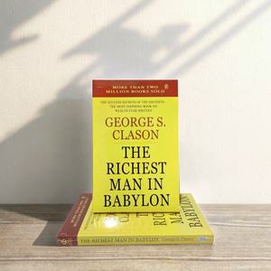 Novela impresión hoja de oro estampado cubierta libro servicio de impresión el hombre más rico de Babilonia libros para adultos en inglés venta al por mayor personalizado - Product Image 1