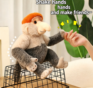 Peluche de Mono Simulador Personalizado, Juguete de Peluche Realista de 33cm con Relleno de Algodón PP Suave, Alivia el Estrés, Souvenir de Zoológico y Punto Turístico - Product Image 3