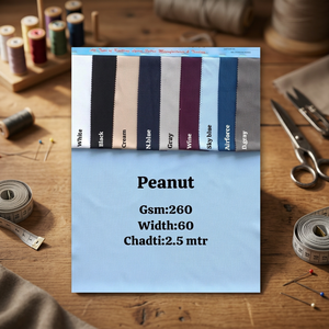 Tissu Lycra Arachide 260 GSM en Gros, Matière Tricotée Texturée en Polyester Spandex de 60 Pouces pour Survêtements et T-shirts - Product Image 2