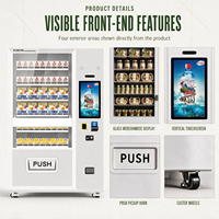 Distributeurs automatiques Yunyin Combo personnalisés en gros, refroidissement par compresseur, capacité réglable, paiement automatique billets et pièces 24h/24