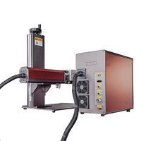 Mini machine de marquage laser de bureau 20W/30W/50W avec interface fibre optique couleur, facile à utiliser, pour outils de bijouterie