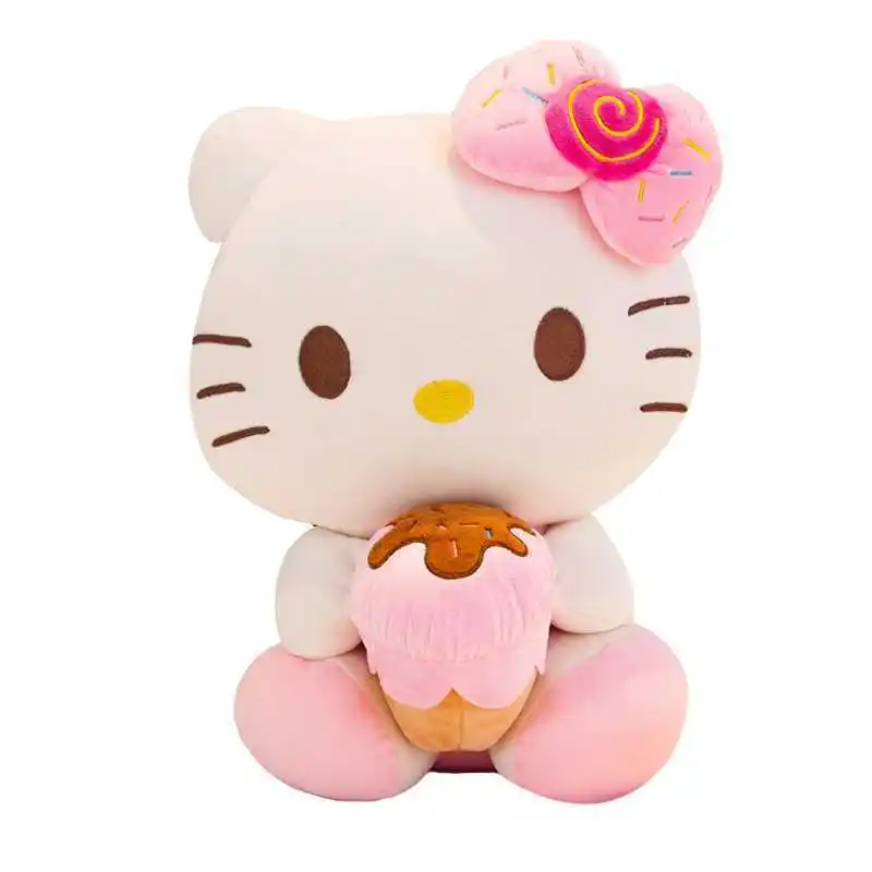 Hello Kt muñeco de peluche 30CM pastel de helado Hello KT gato muñeca lindo peluche muñeca niña trapo Comercio exterior almohada