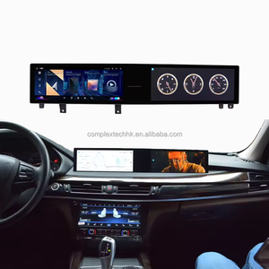 Autoradio GPS Navigation Radio Stéréo Carplay Android 13 21 pouces 4G+64G Nouveau Design pour BMW X5 X6 F15 F16 2014-2018 NBT EVO - Product Image 1