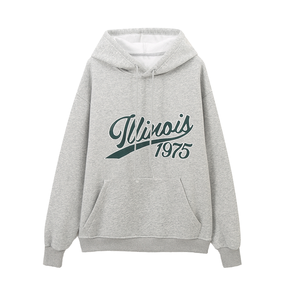 Vente en gros design personnalisé sweat-shirt décontracté à manches longues pour femmes sweat à capuche pour femmes gris respirant imprimé logo poches avant pour l'automne - Product Image 1
