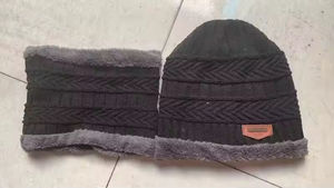 Hk17 vente en gros de chapeaux d'hiver en plein air chapeau acrylique hommes adultes et enfants chaud Ski Ride <span class=keywords><strong>bonnet</strong></span> tricoté ensemble chapeau chaud et écharpe - Product Image 5