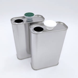 <span class=keywords><strong>Prix</strong></span> d'usine – Boîte métallique vide pour huile d'olive, format carré F-style, 500 ml/1000 ml/1 L, pour emballage d'huile de cuisson - Product Image 1