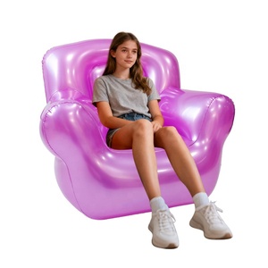 PVC trong suốt thổi lên ghế PVC rõ ràng không thấm nước phòng chờ không khí Ghế Sofa ghế <span class=keywords><strong>Inflatable</strong></span> cho nhà ngoài trời cắm trại vườn Văn phòng - Product Image 1