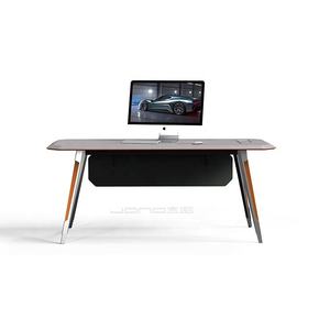 Segretario di lusso piccolo ufficio Ceo tavolo Design moderno Workstation nuovo modello scrivania da ufficio con gambe in metallo mobili per la vendita - Product Image 3