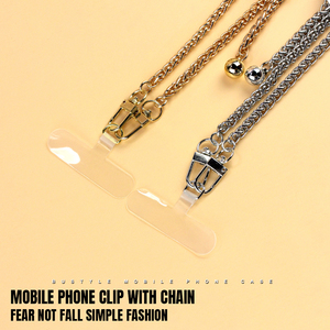 Custodia personalizzata in metallo dorato con cinturino per telefono per <span class=keywords><strong>iPhone</strong></span> 14 Pro 13 12 <span class=keywords><strong>11</strong></span> custodia in TPU Patch Chain Mirror custodia per cellulare di lusso - Product Image 6