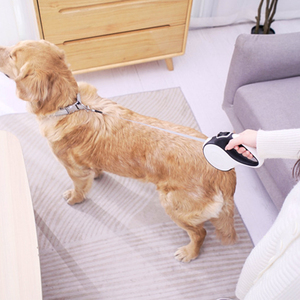 Correa de perro retráctil automática ajustable con logotipo personalizado con luz de flash LED brillante, dispensador de soporte para bolsa de caca, correa de plomo para mascotas - Product Image 5