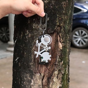 <span class=keywords><strong>Porte</strong></span>-clés multifonctionnel en métal pour modèle de vélo en acier inoxydable - Product Image 6