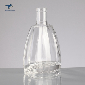 Precio de fábrica estándar americano de cristal de botella de vidrio transparente botella de Brandy con tapa - Product Image 4