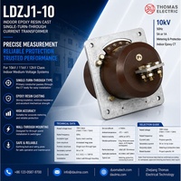 Transformateur de courant LDZJ1-10 10kV 50Hz à passage unique avec sélection de plusieurs rapports de courant