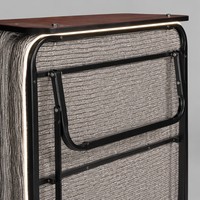 Lit pliant portable avec matelas, mobilier de chambre à coucher en acier pour hôtel, lit moderne en fer doux, 10 pièces