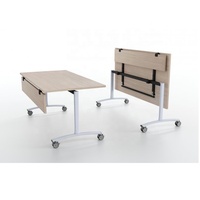Table pliante personnalisée de bonne qualité, bureau avec roulettes, pour réunion au bureau, formation à la mode, offre spéciale