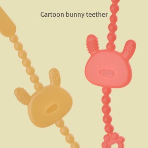 Il produttore personalizza la catena a clip per <span class=keywords><strong>ciuccio</strong></span> in silicone per bambini di qualità alimentare, catena di dentifricio in silicone per bambini di alta qualità - Product Image 4