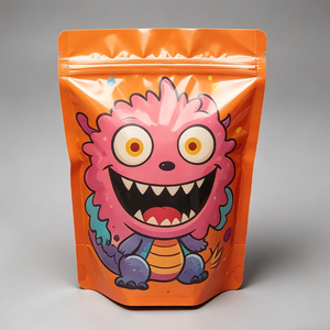 Bolsas de Mylar Impresas Personalizadas con Diseño de Monstruos de Dibujos Animados, Bolsas con Cierre Reutilizables para Envasado de Alimentos - Product Image 3