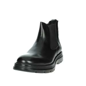 Botas de Media Caña para Hombre Kebo BM6020, Botas Negras de Cuero Estilo Chelsea - Product Image 6