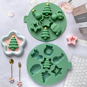 Molde de Silicona para Pastel Personalizado al por Mayor, de Alta Calidad, Promocional, con Forma de Árbol de Navidad, Papá Noel y Muñeco de Nieve, para Utensilios de Cocina - Product Image 6