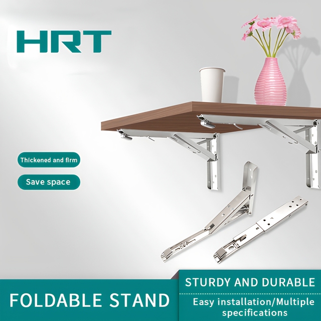 Folding Shelf Bracket 8 12 in Heavy Duty Stainless Steel Wall Mount Triangle Support Furniture Hardware Clothes Standing Hangar