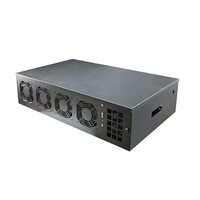 Fabrication de tôles Boîtier de serveur silencieux Utilisation à la maison Boîtier de cadre en plein air avec ventilateur de refroidissement silencieux 8 Gpu