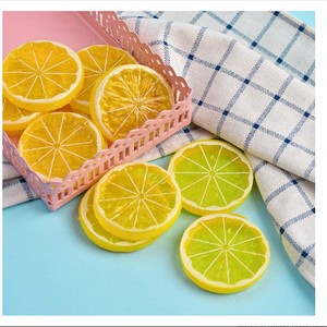 New 1 Pc Nhân Tạo Nhựa Lát Chanh Sống Động Như Thật Trang Trí Trái Cây Giả 3 Màu Sắc - Product Image 6