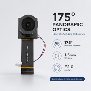 Module de caméra MIPI 4MP 2K GC4653 175 °   Objectif grand angle IRCUT avec vision nocturne, carte FPC pour sonnette vidéo connectée pour maison intelligente - Product Image 1