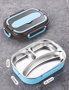 Bento Box coibentato <span class=keywords><strong>in</strong></span> acciaio inossidabile 304 per uso alimentare con borsa per il <span class=keywords><strong>pranzo</strong></span> portatile per l'<span class=keywords><strong>ufficio</strong></span> scolastico - Product Image 4