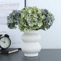 Fleurs artificielles en soie de couleur automnale, hortensias, style vintage, décoration florale pour la maison, centre de table, hôtel, mariage