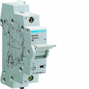 MZ203 ปรับแต่งได้ด้วยชุด Hagers Shunt trip 230-415V AC 1 DIN module - Product Image 1