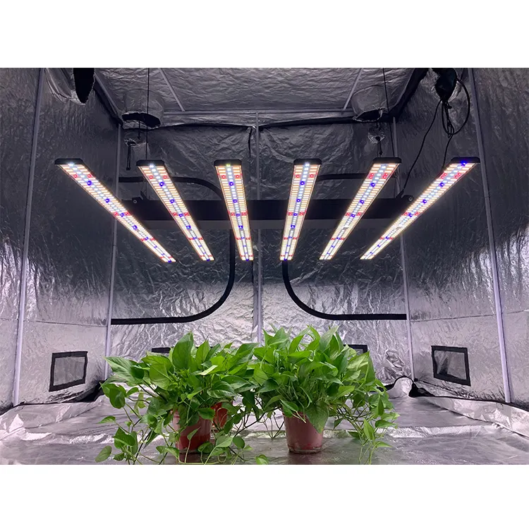 Luz led híbrida para cultivo de plantas, 6 bares growpro, 840W, Sulight 2,5, umol/J