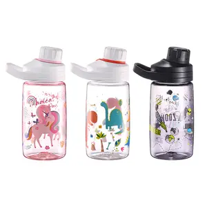 Plastic Leak-proof Portable 450ML Children's Tritan Water Bottle Sport Cup Travel Outdoor Kids Drinking Bottle