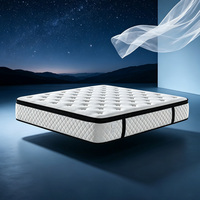 OEM ODM Maßgefertigte Kühlende Atmungsaktive Gel-Taschenfederkern-Hybridmatratze King/Queen Size Memory-Schaum Leise Hotel-Massage-Kompressionsmatratze