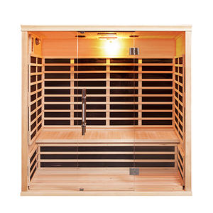 Sauna Moderna de Infrarrojos Lejanos para 2 Personas, Interior/Exterior, con Terapia de Luz Roja, Madera de Cedro Rojo y Abeto, Beneficios para la Salud - Product Image 2