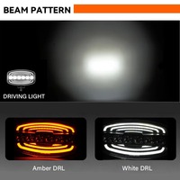 Lumière tout-terrain à LED de 9 pouces Design breveté DRL bicolore 24V LED Driving Light