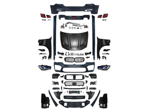 ชุดแต่งรอบคันสำหรับ BMW ซีรีส์ <span class=keywords><strong>5</strong></span> รุ่น F10 ปี 2010-2015 แปลงเป็น G30 LCI M5CS F90 สไตล์ใหม่ ชุดแต่งรถยนต์ พร้อมไฟหน้าและบังโคลน - Product Image 4