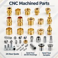 Pièces sanitaires personnalisées OEM usinées CNC de précision en laiton et acier inoxydable : raccords, noyaux de valve, bagues, adaptateurs