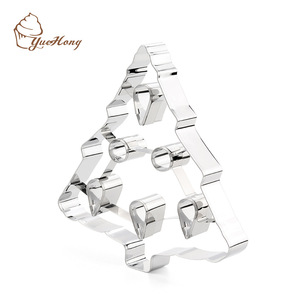 卸売8-1/4 "または21cm3dステンレス鋼大型クリスマス巨大な木の形のクッキー型DIYビスケットクッキー焼きカッター - Product Image 3