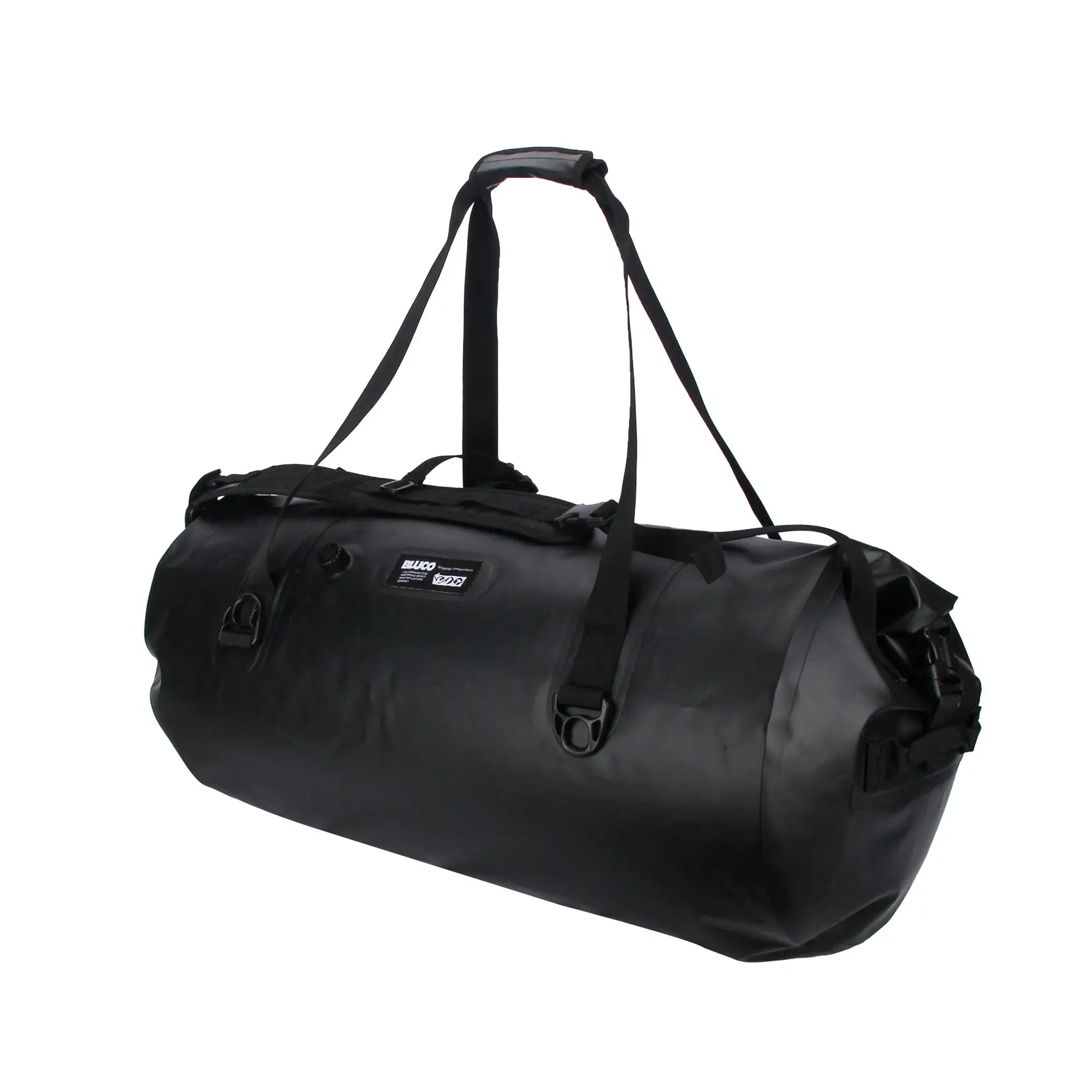 การออกแบบใหม่ขายส่งกระเป๋า duffel กันน้ํา 80 ลิตรสําหรับผ้าใบกันน้ําว่ายน้ํากลางแจ้งกระเป๋าเป้สะพายหลัง PVC แห้งคุณภาพสูง