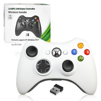 Manette de jeu sans fil 2,4 G avec vibration pour PC, Xbox 360, Steam, jeux d'action et de rôle, récepteur USB