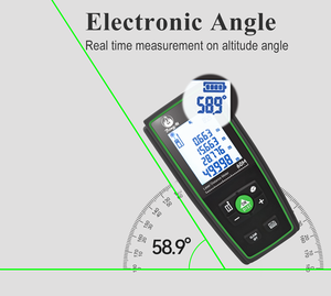 Distancemètre <span class=keywords><strong>laser</strong></span> double puissance rechargeable et batterie 3A Outil numérique portable pour la construction et l'aménagement intérieur - Product Image 2