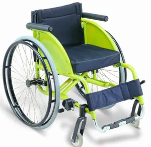 장애인을 위한 경량 알루미늄 합금 스포츠와 여가 휠체어를 나르게 쉬운