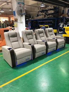 Dubai <span class=keywords><strong>theater</strong></span> cinema elektrik 4 kursi lift up kursi kulit sapi kursi malas mebel daya panas pijat Film sofa ruang - Product Image 5
