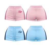 Nouvelle Collection OEM : Ensemble Short et Veste Zippée à Col, Style Populaire, Logo Personnalisé, pour Femme