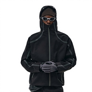 Chaqueta Cortavientos Reflectante de Nailon para Hombre, Ligera, Deportiva, para Entrenamiento al Aire Libre - Product Image 1