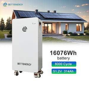 8000 사이클 10 년 보증 15kw Lifepo4 배터리 16kwh 리튬 이온 태양 전지 51.2v 314AH Lifepo4 가정용 에너지 저장 - Product Image 1